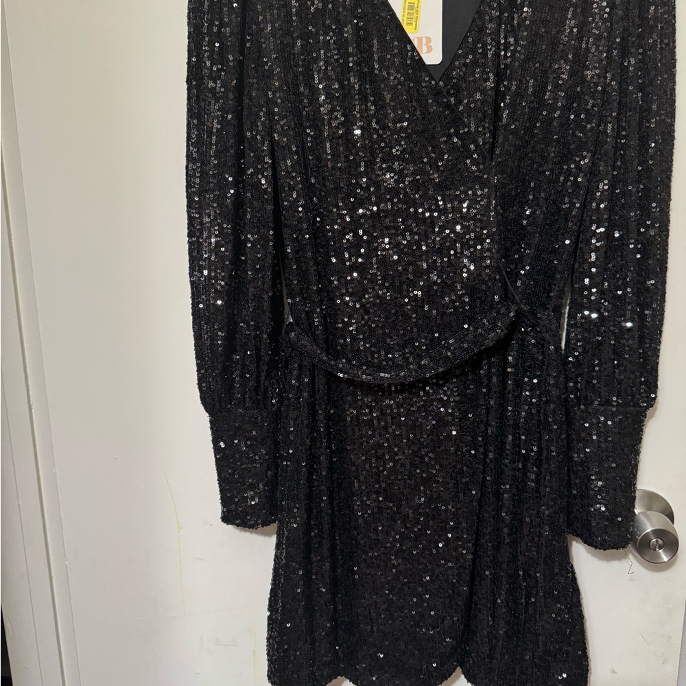Gianni Bini Black Sequin Dress